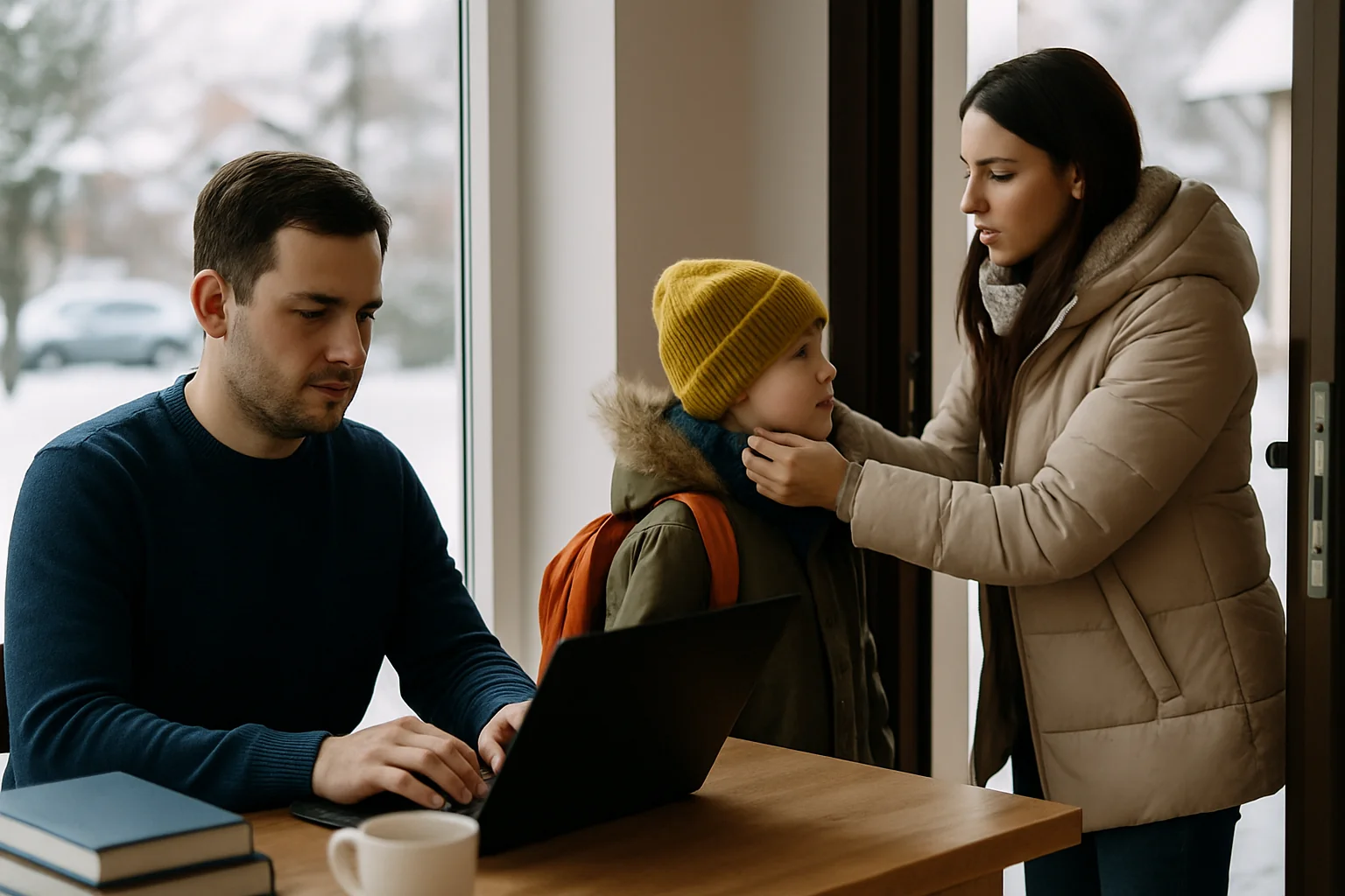 Cum să-ți gestionezi timpul între muncă, școală și familie iarna